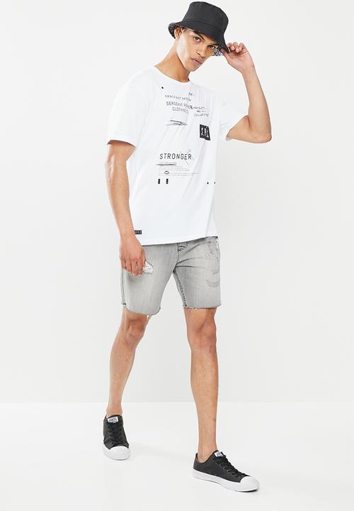 S.P.C.C - Grenier relaxed fit straight hem tee -  white