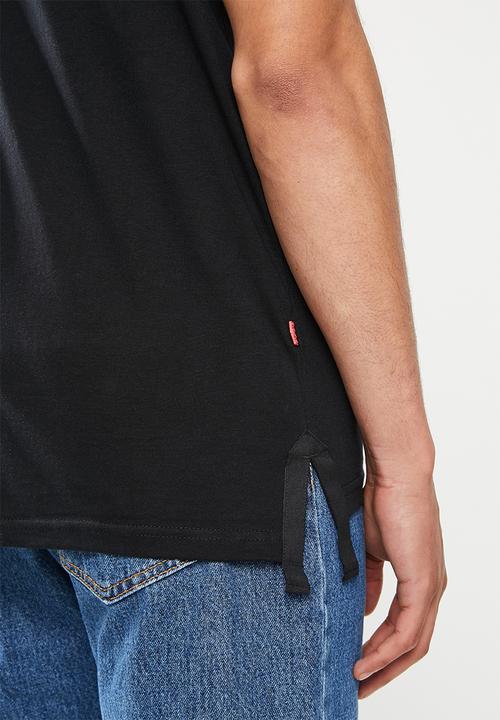 S.P.C.C - Frost regular fit stepped hem tee - black