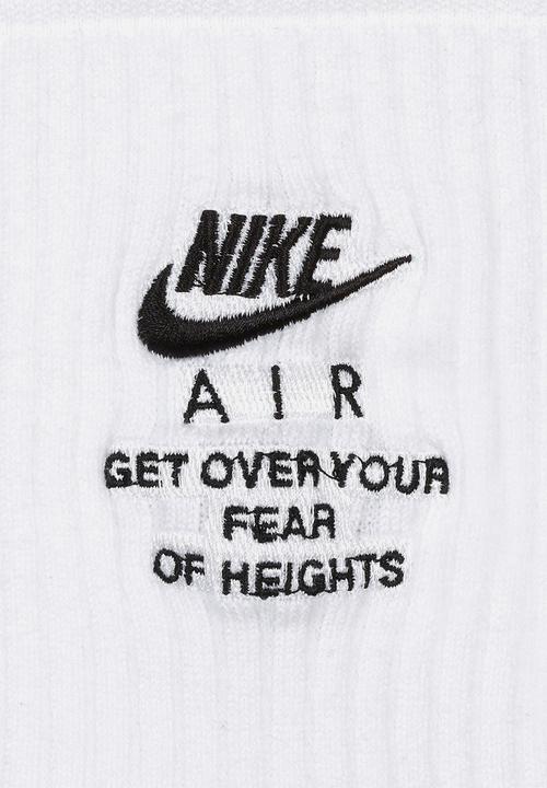 Nike - U snkr sox crew 2-pack - nike air - white