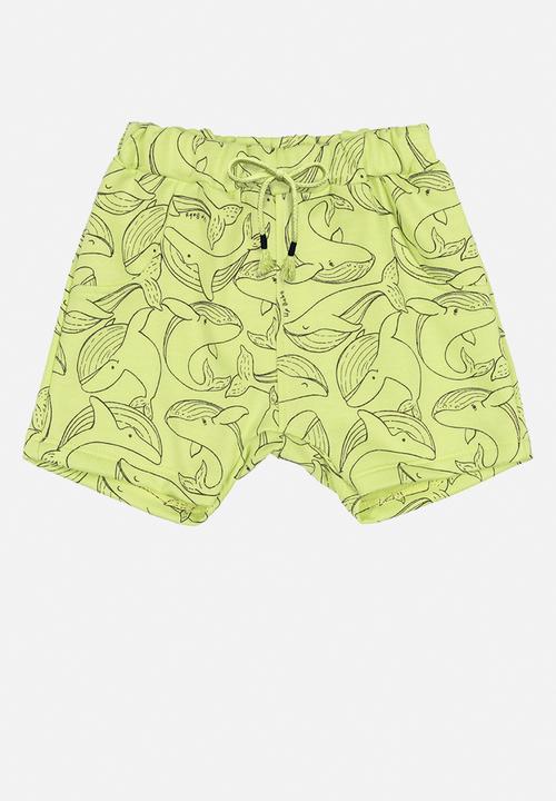 UP Baby - Baby boys bodysuit, shorts & bib set -dark blue & green