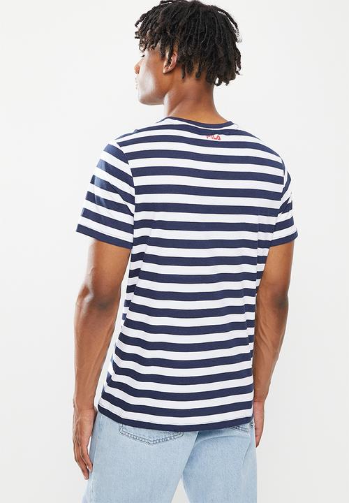 FILA - Matera short sleeve tee - peacoat stripe