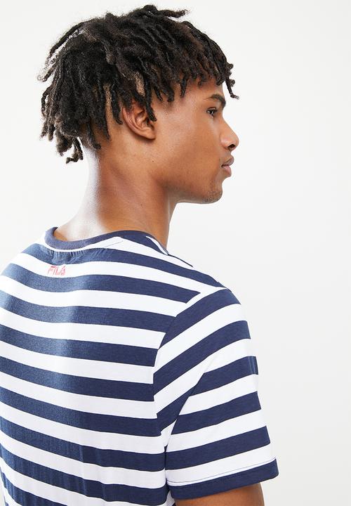 FILA - Matera short sleeve tee - peacoat stripe