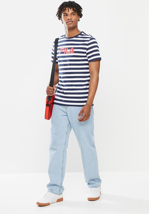 FILA - Matera short sleeve tee - peacoat stripe