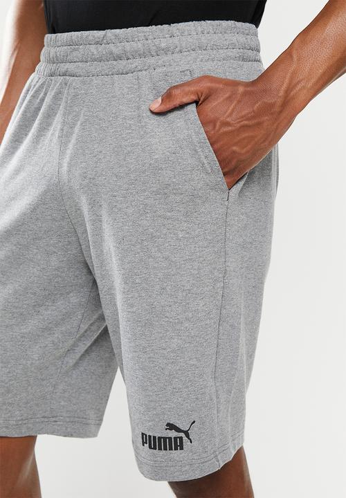 PUMA - Ess jersey shorts m - medium gray heather