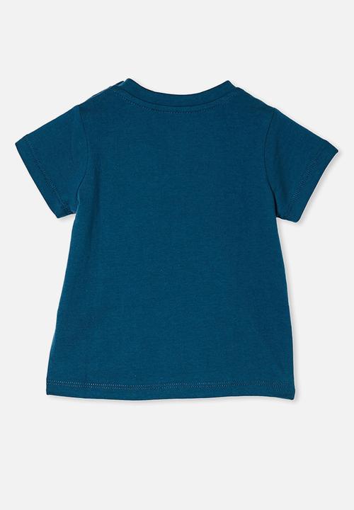 Cotton On - Jamie short sleeve tee - submarine blue