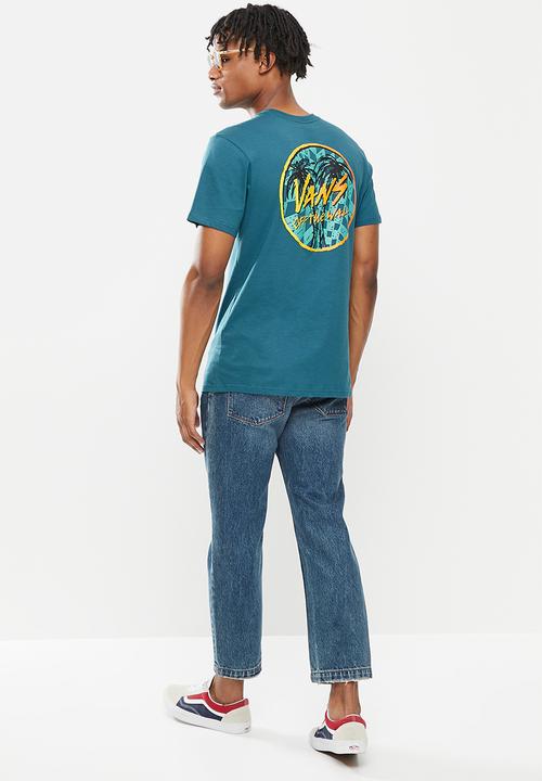Vans - Sketched palms short sleeve - blue