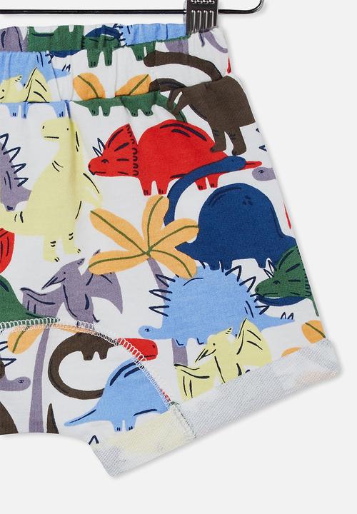 Cotton On - Sawyer short - daisy yellow/dino dance