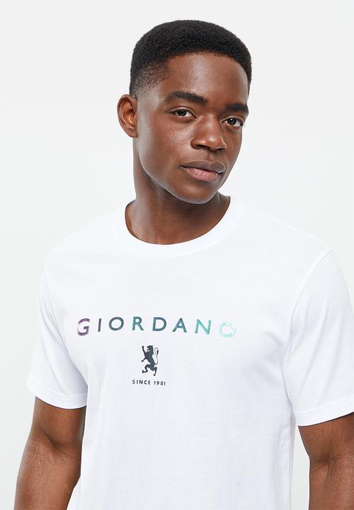 Giordano - Lions printed tee - white