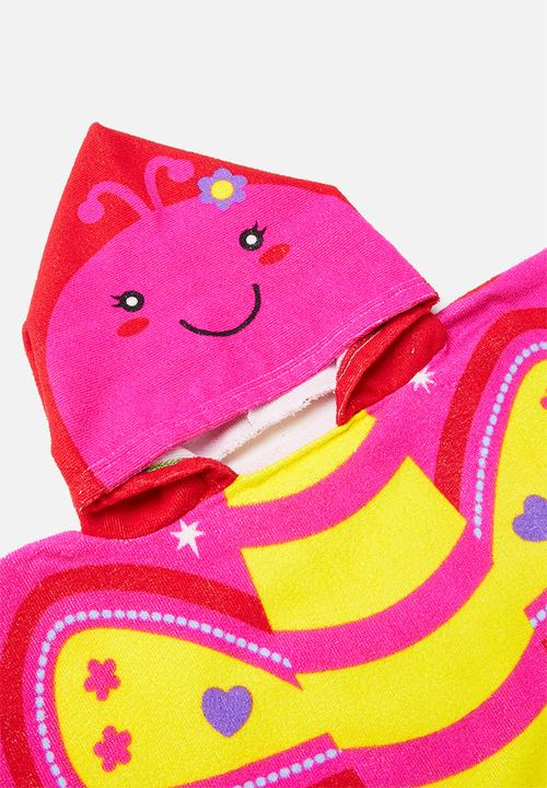 Pop Candy - Butterfly hooded beach towel - multi