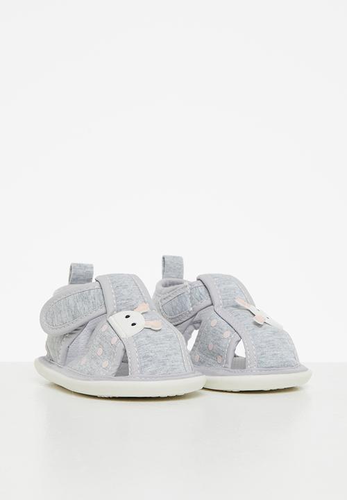 Pop Candy - Baby boys pram sandal - grey