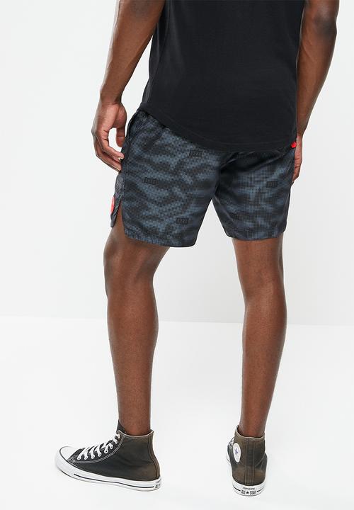 S.P.C.C - Carrol regular fit elasticated shorts - charcoal
