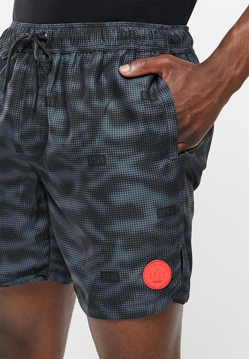 S.P.C.C - Carrol regular fit elasticated shorts - charcoal