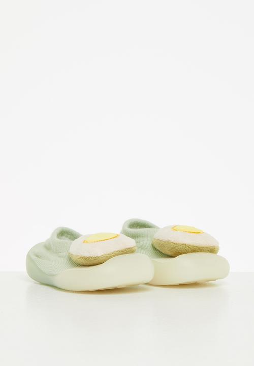 Pop Candy - Baby novelty sock shoe - sage