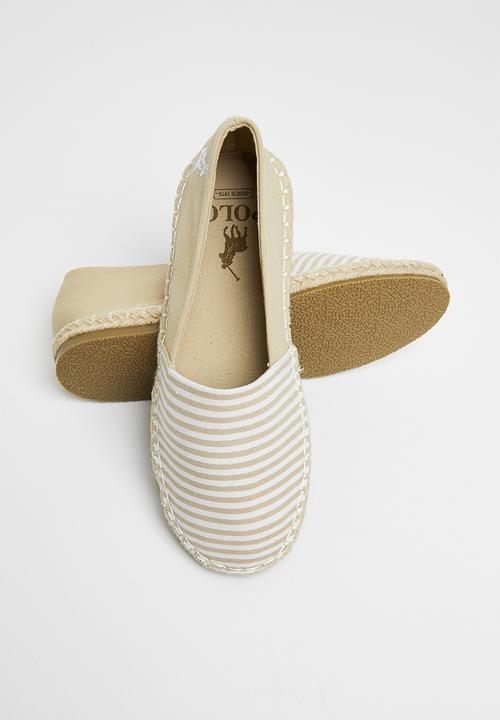 POLO - Girls edith canvas espadrille - stone