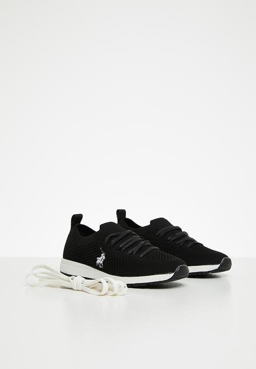 POLO - Boys justin athleisure knit sneaker - black