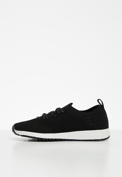 POLO - Boys justin athleisure knit sneaker - black