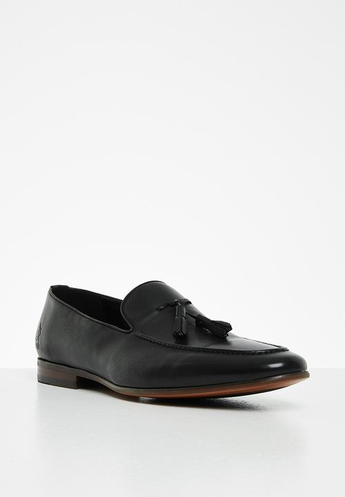 POLO - Bongani leather tassel loafer - black