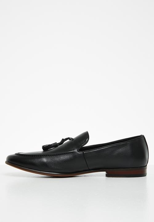 POLO - Bongani leather tassel loafer - black