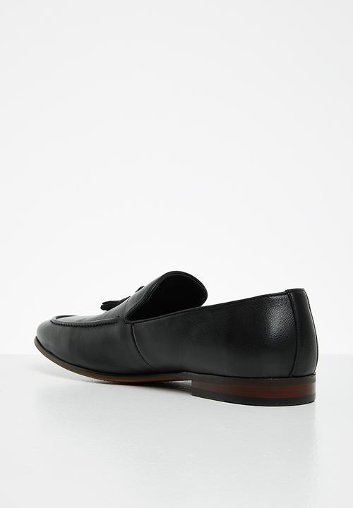 POLO - Bongani leather tassel loafer - black