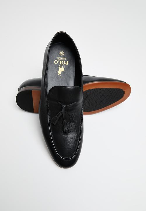 POLO - Bongani leather tassel loafer - black