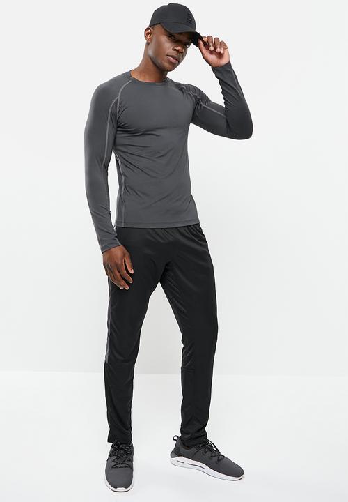 basicthread - Slim fit long sleeve top - charcoal