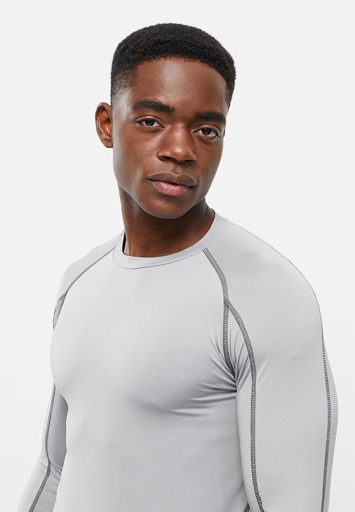 basicthread - Slim fit long sleeve top - grey