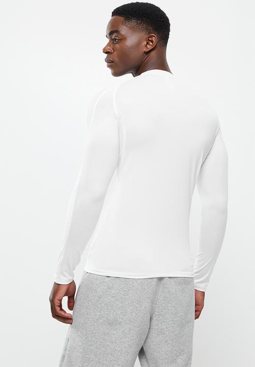basicthread - Slim fit long sleeve top - white
