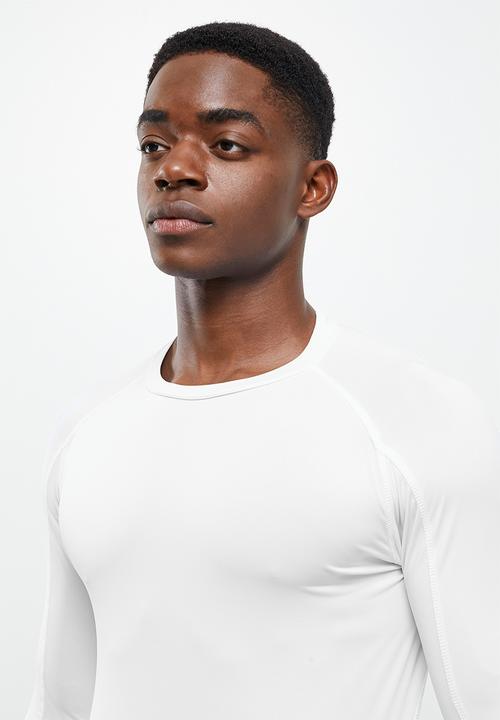 basicthread - Slim fit long sleeve top - white