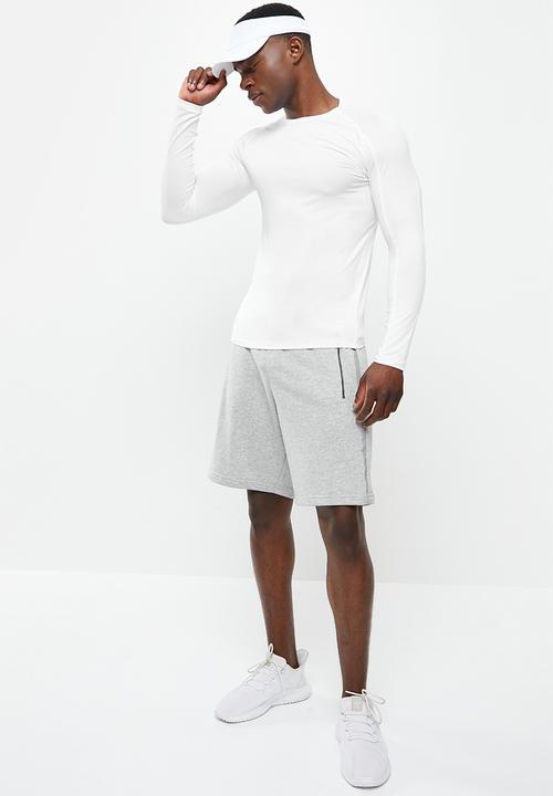 basicthread - Slim fit long sleeve top - white