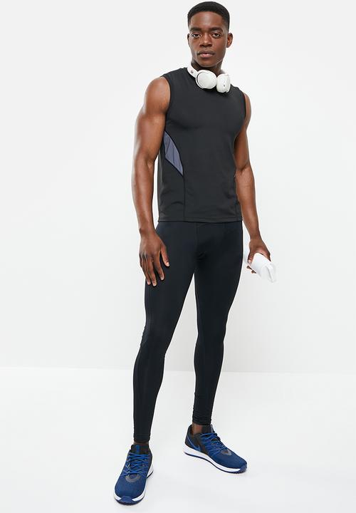basicthread - Active contrast panel vest - black