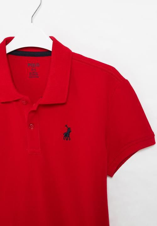 POLO - Boys austin short sleeve golfer - red