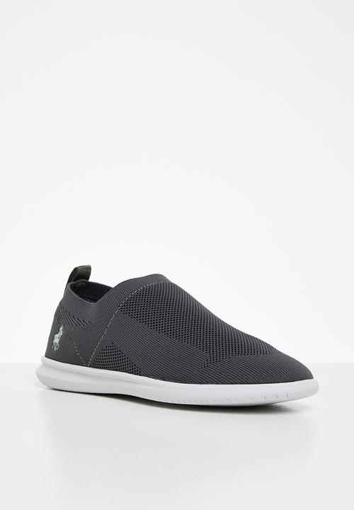 POLO - Ivy athleisure slip on knit sneaker - grey