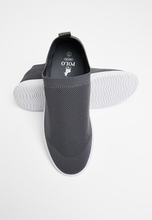 POLO - Ivy athleisure slip on knit sneaker - grey