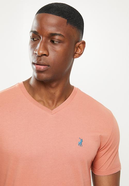 POLO - Mens michael v-neck short sleeve tee - pink