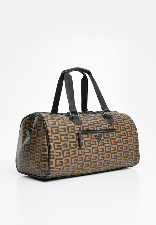 GUESS - Ave small duffel - brown & black 