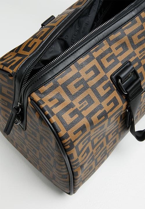GUESS - Ave small duffel - brown & black 