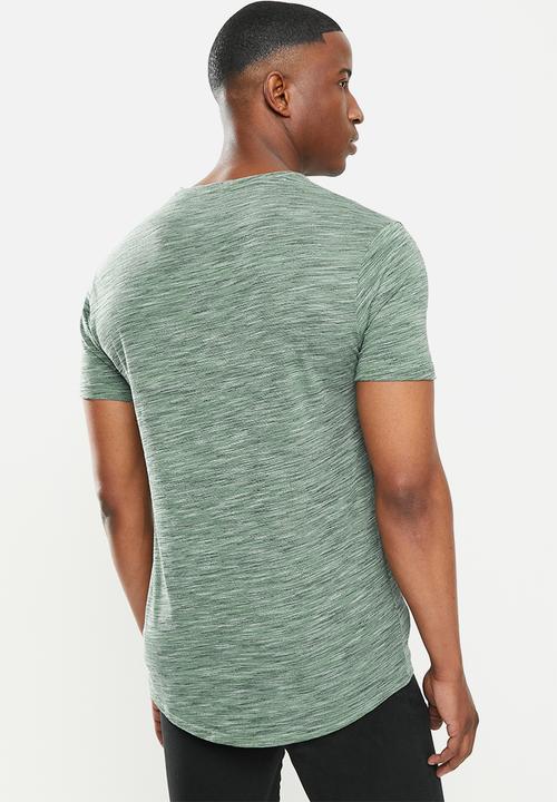 POLO - Oliver spacedye short sleeve tee - aqua
