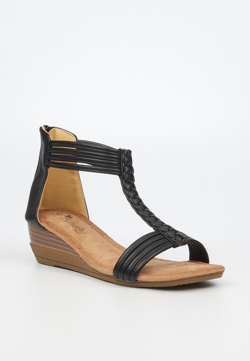 Butterfly Feet - Linah 2 wedge - black