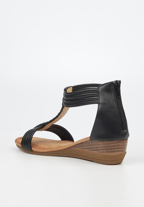 Butterfly Feet - Linah 2 wedge - black