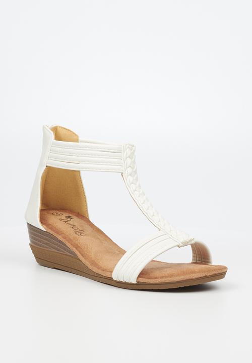 Butterfly Feet - Linah 2 wedge - white