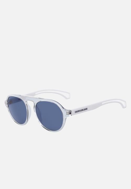 DNU Calvin Klein Jeans Sun - Calvin Klein jeans sun round sunglasses - white