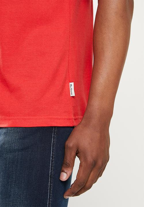 Ben Sherman - Crop guitar tee - red