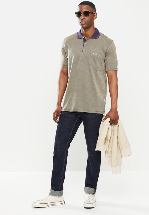 Ben Sherman - Mercerized golfer - blue