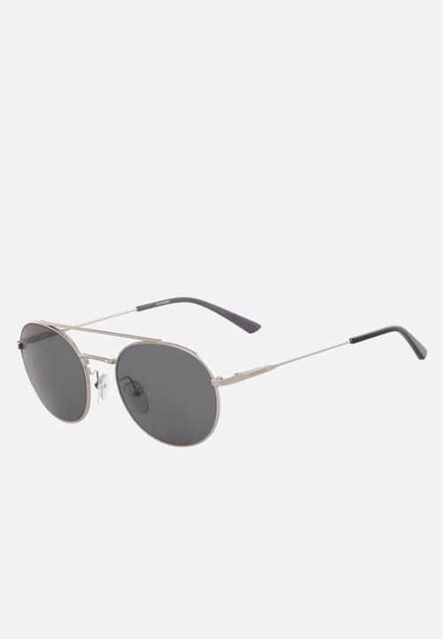 DNU Calvin Klein Sun - Calvin Klein sun round sunglasses - silver 