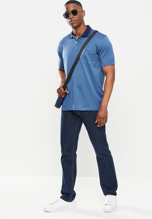 Ben Sherman - Mercerized golfer - blue royal