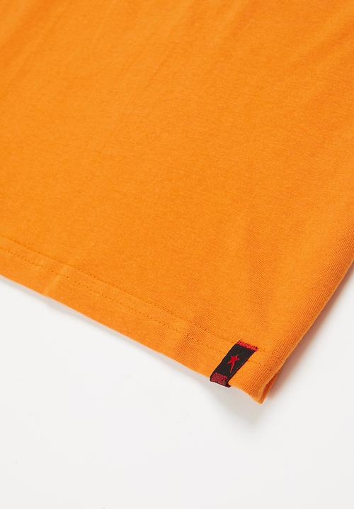 SOVIET - B padelli boys short sleeve logo tee - pumpkin