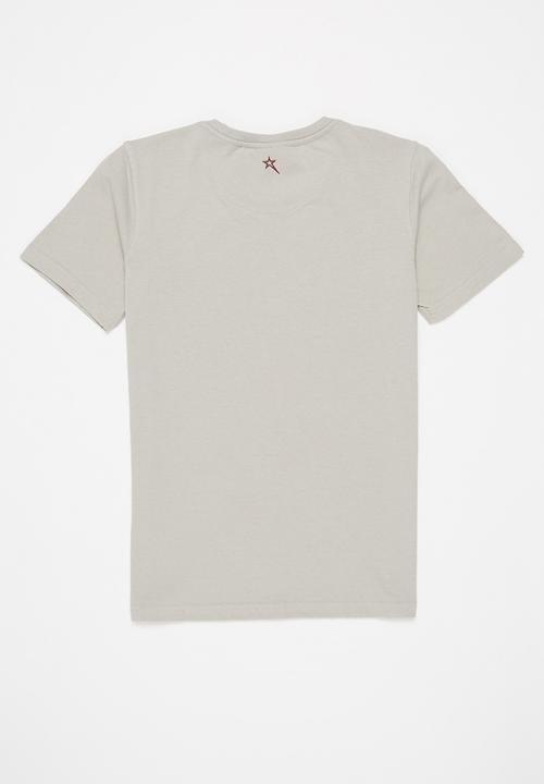 SOVIET - B ward boys short sleeve logo tee - oyster
