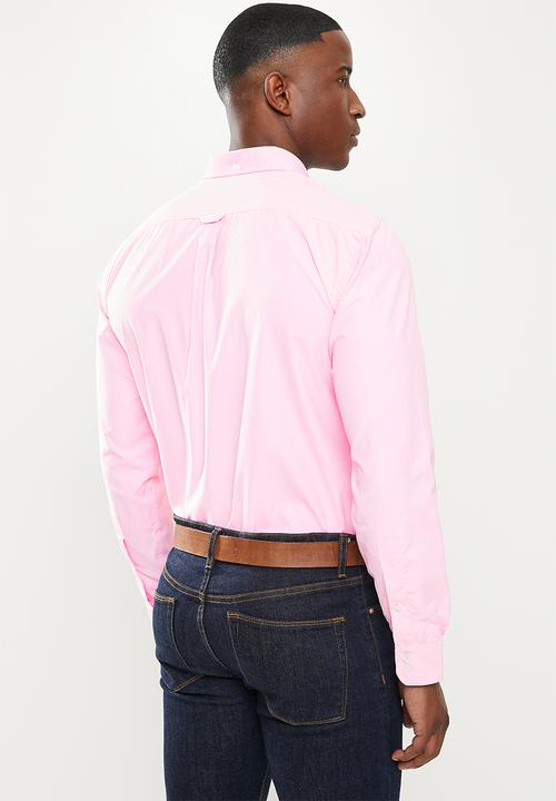 Ben Sherman - Small gingham long sleeve shirt - pink