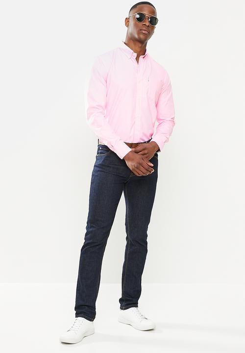 Ben Sherman - Small gingham long sleeve shirt - pink