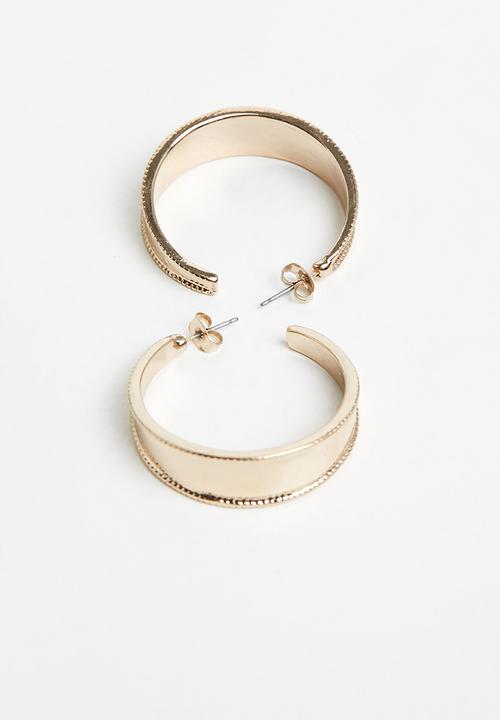 Superbalist - Oversized hoop earrings - gold